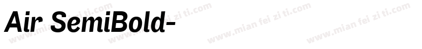 Air SemiBold字体转换